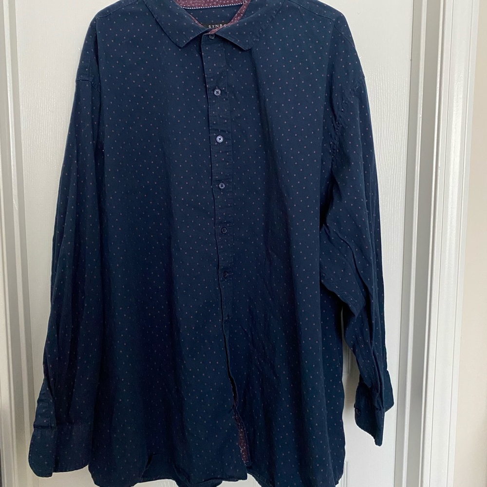 Synrgy Long Sleeve Dress Shirt 100% cotton